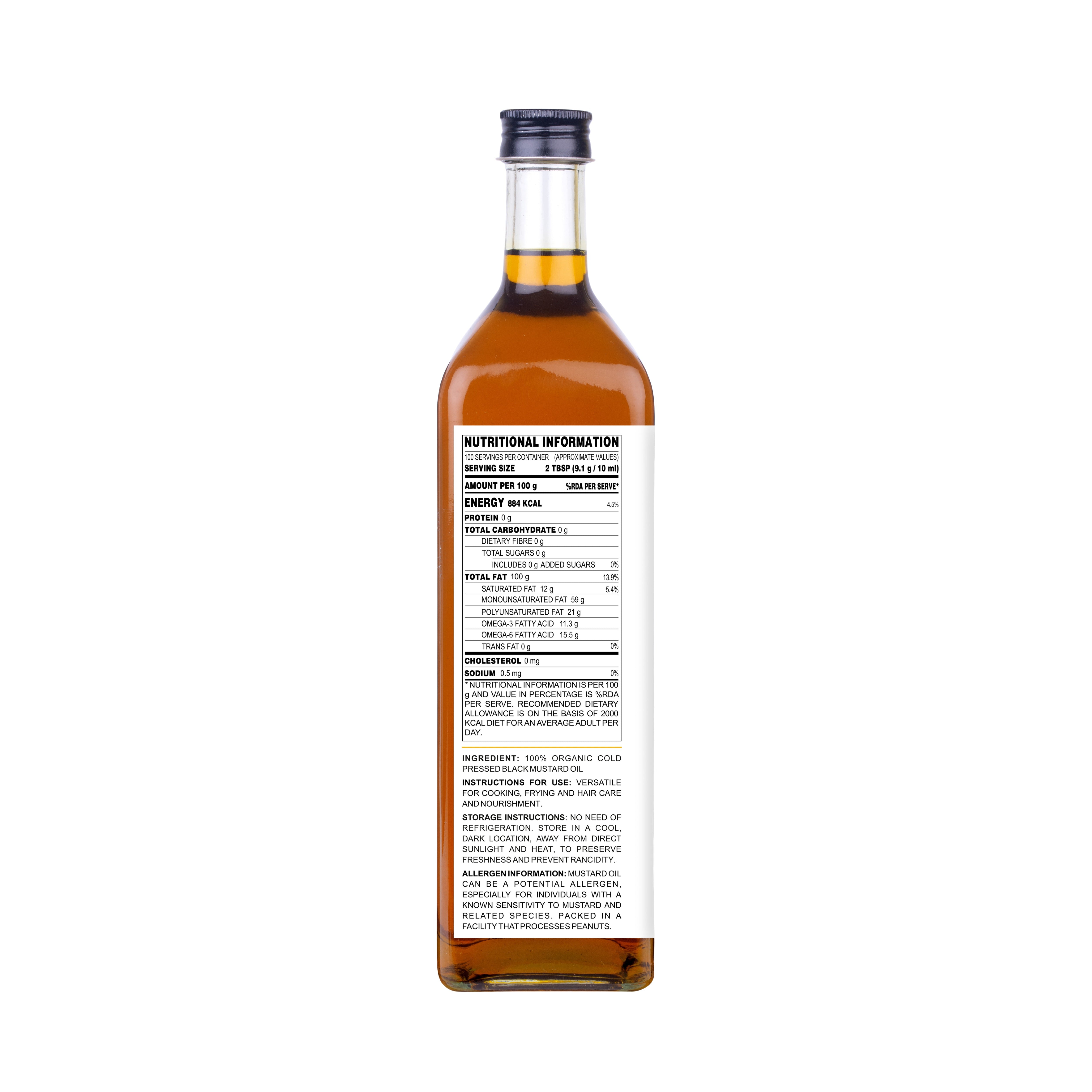cold pressed black mustard oil