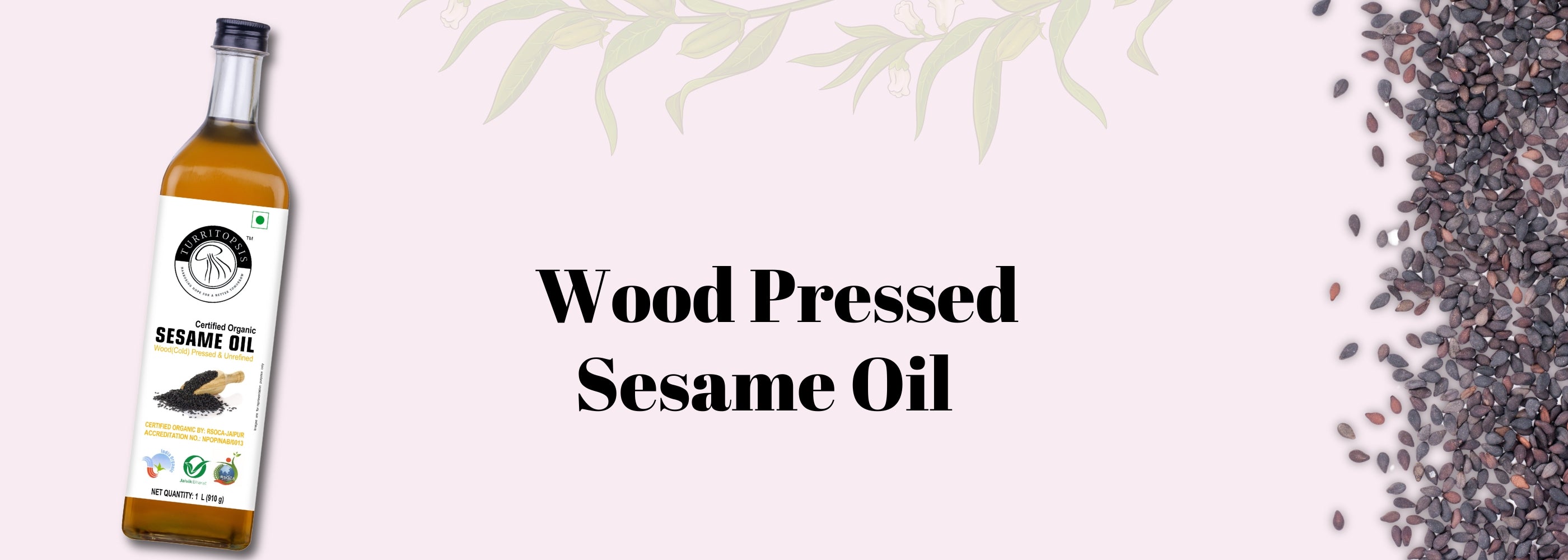 Cold pressed sesame oil