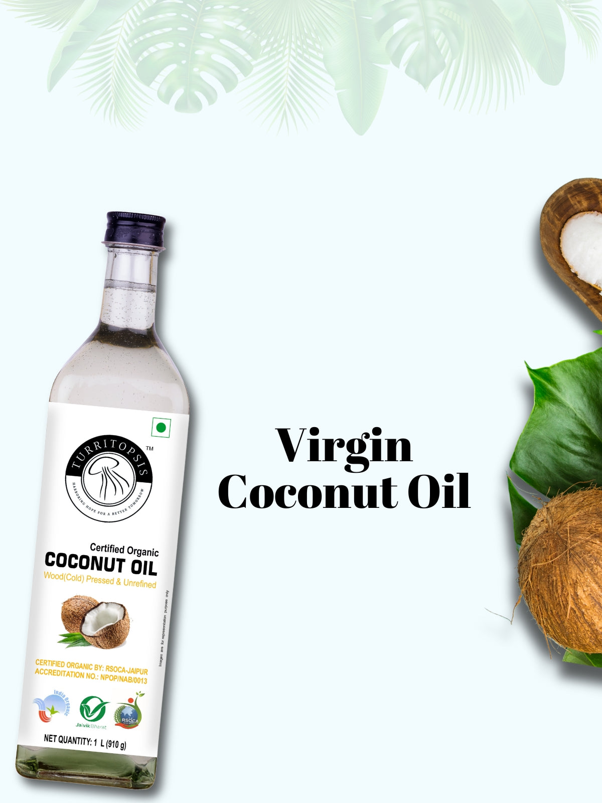 Cold pressed virgin coconut oil
