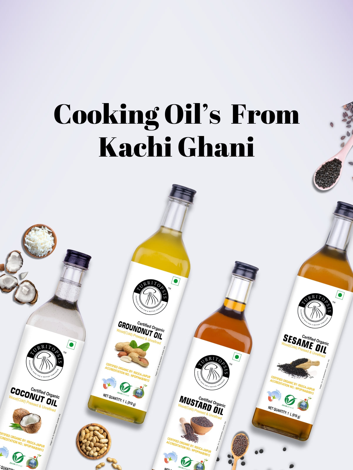 Kachi ghani organic cooking oils