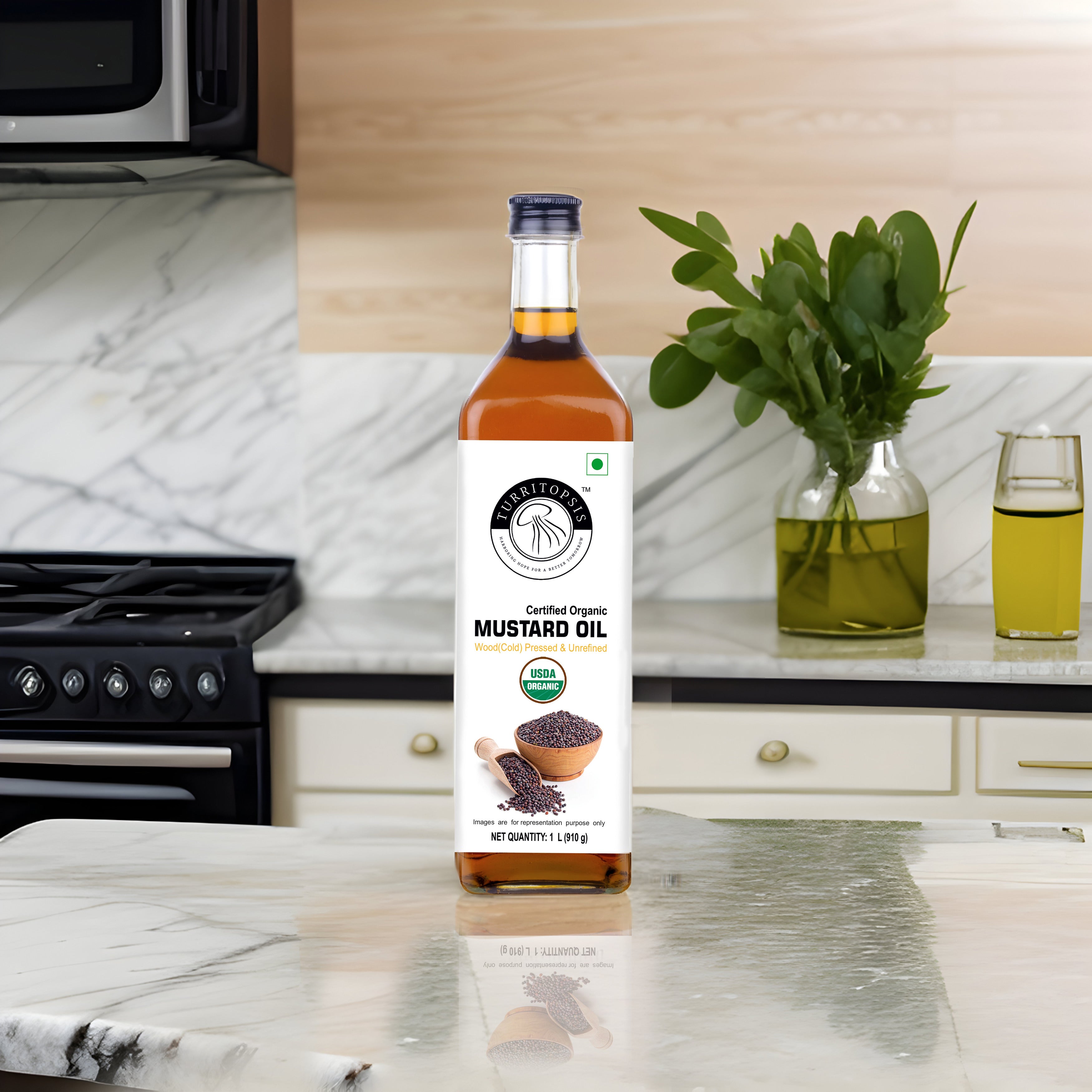 Mustard oil Kachi ghani cold pressed wood pressed cooking edible oil