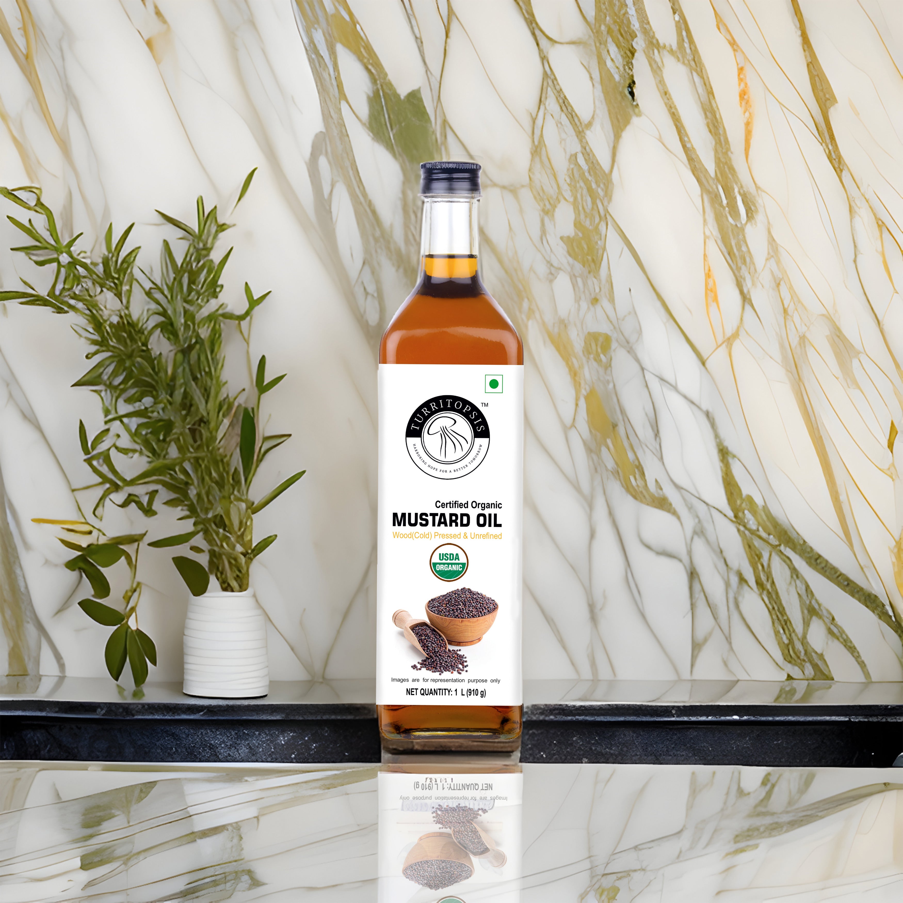 wood pressed organic mustard oil