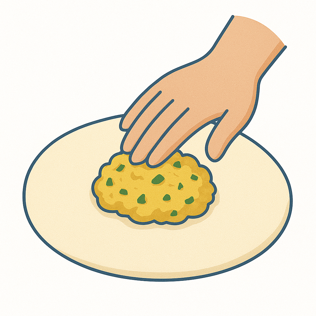 sarson ka tel wala aloo kulcha